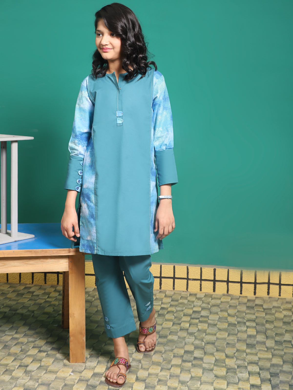 Girls Tunic & Capri (Pair) ART# VG0017-A - Velvour Shop
