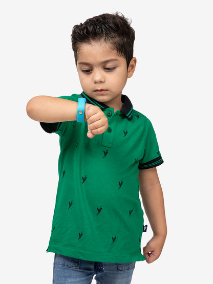 Boys Polo Shirt (Tipping Collar) By Velvour Art# VBP02-D - Velvour Shop