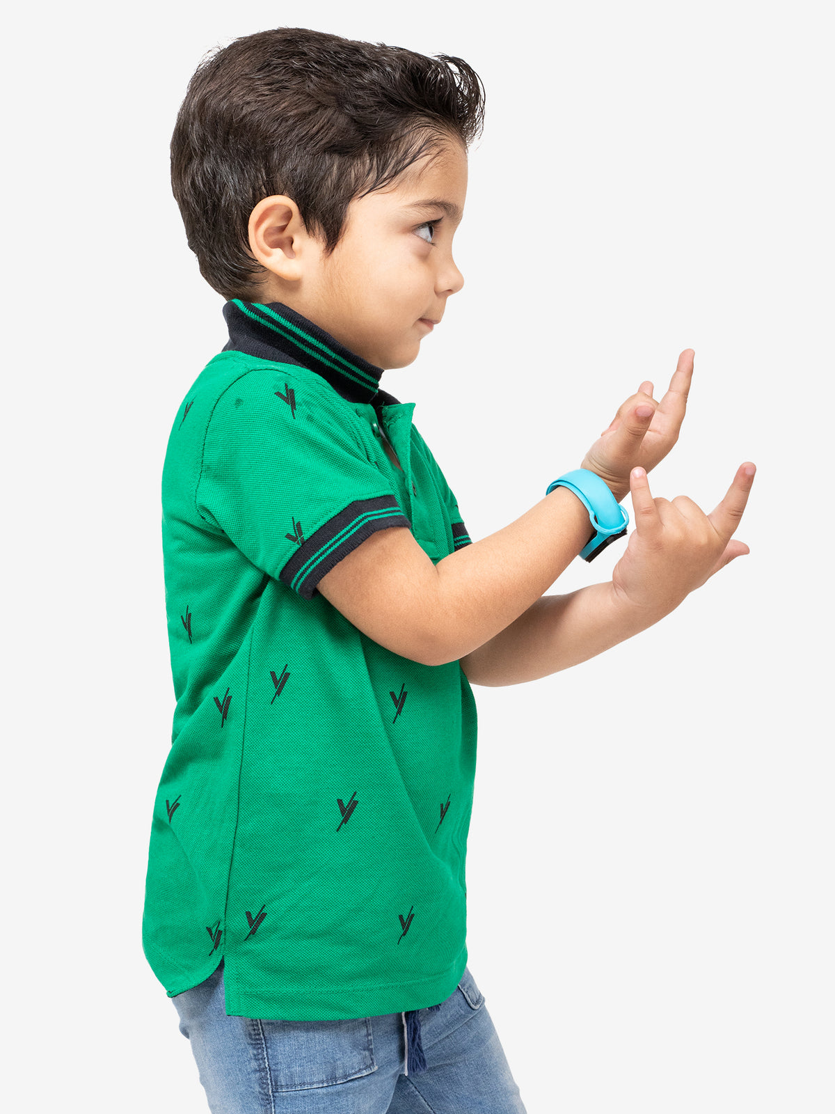 Boys Polo Shirt (Tipping Collar) By Velvour Art# VBP02-D - Velvour Shop