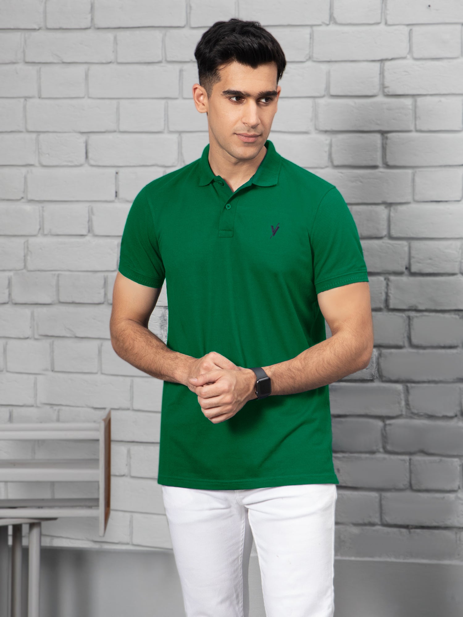 Mens Polo Shirt (Short Sleeve) By Velvour Art #VMP03-E/G - Velvour Shop
