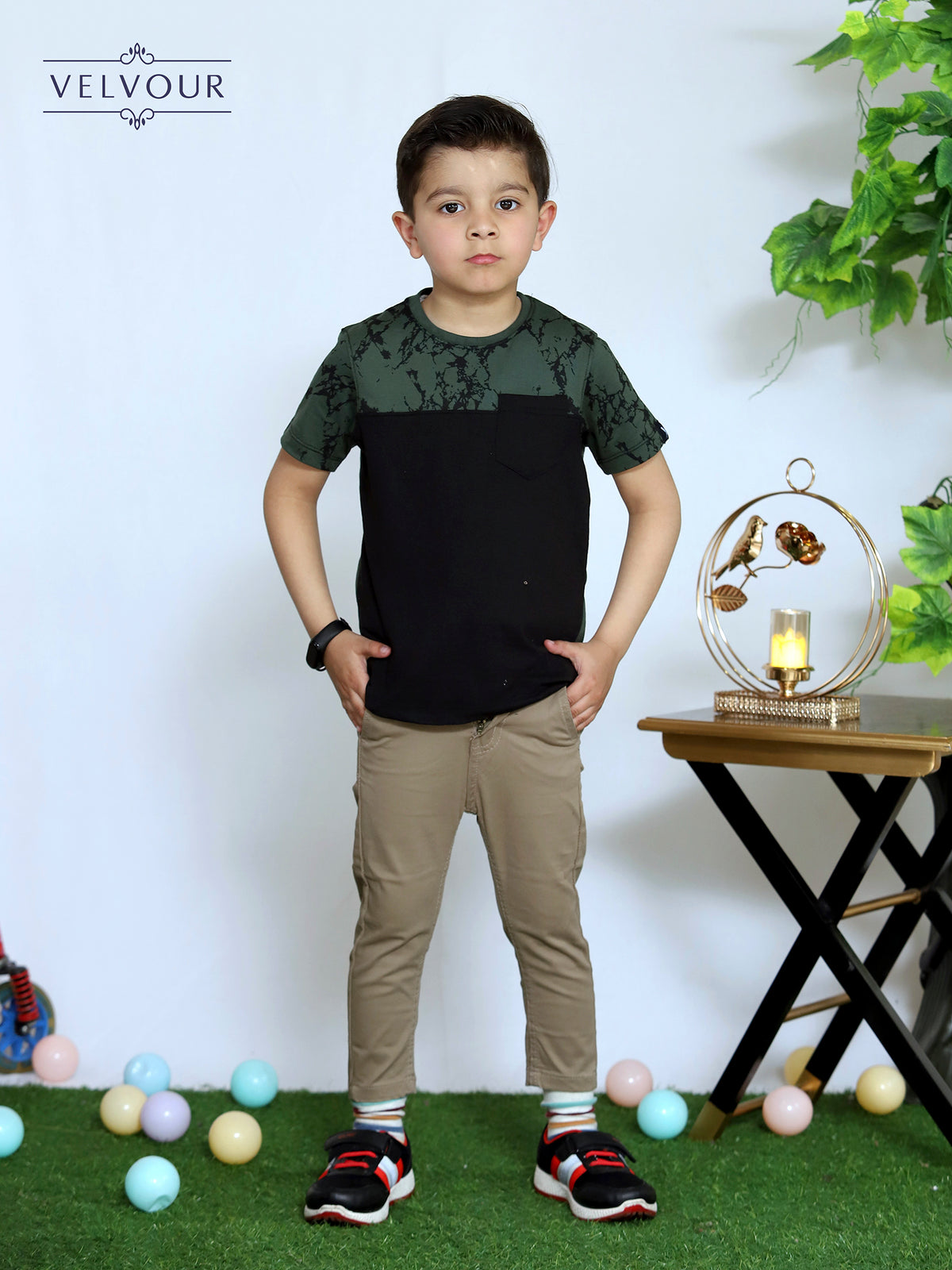 Boys Tee Shirt (Half Sleeve) By Velvour Art# VBT01-B - Velvour Shop