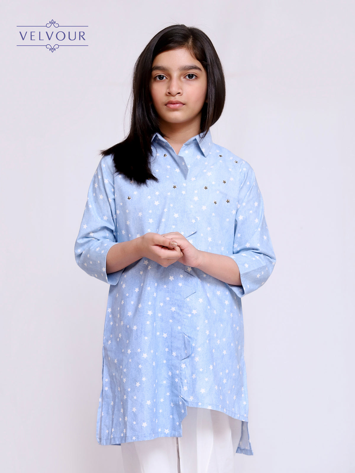 Girls Kurti (Top) By Velvour ART# VG0014 - Velvour Shop