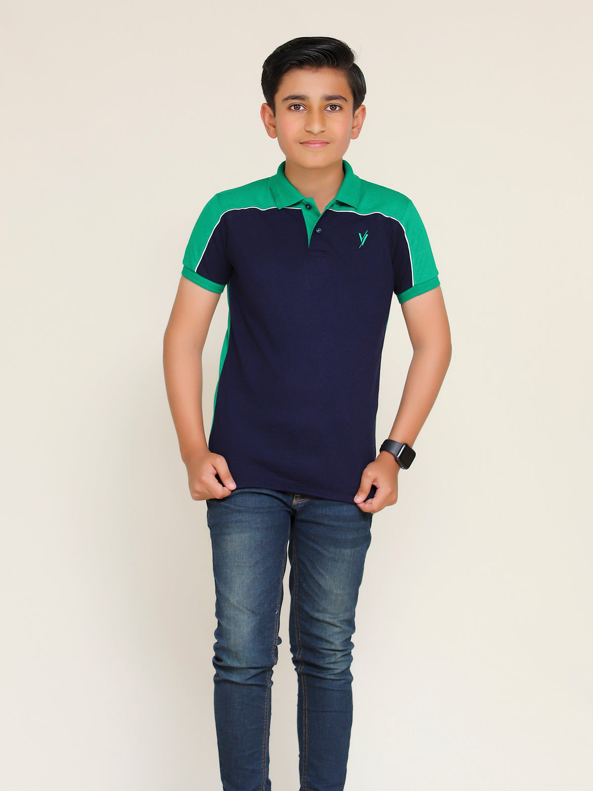 Boys Polo Shirt (Short Sleeve) By Velvour Art# VBP03-B - Velvour Shop